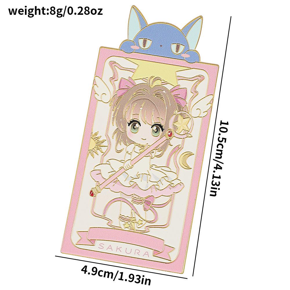 Cardcaptor Sakura Metal Bookmark - Cartoon Anime Style, Stationery Item