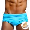 UXH Men's Black Plus Size Swim Trunks with 3D U-Pouch