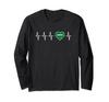 Saudi Arabia Heartbeat "I Love Saudi Arabia" Heart Flag Gift Long Sleeve T-Shirt