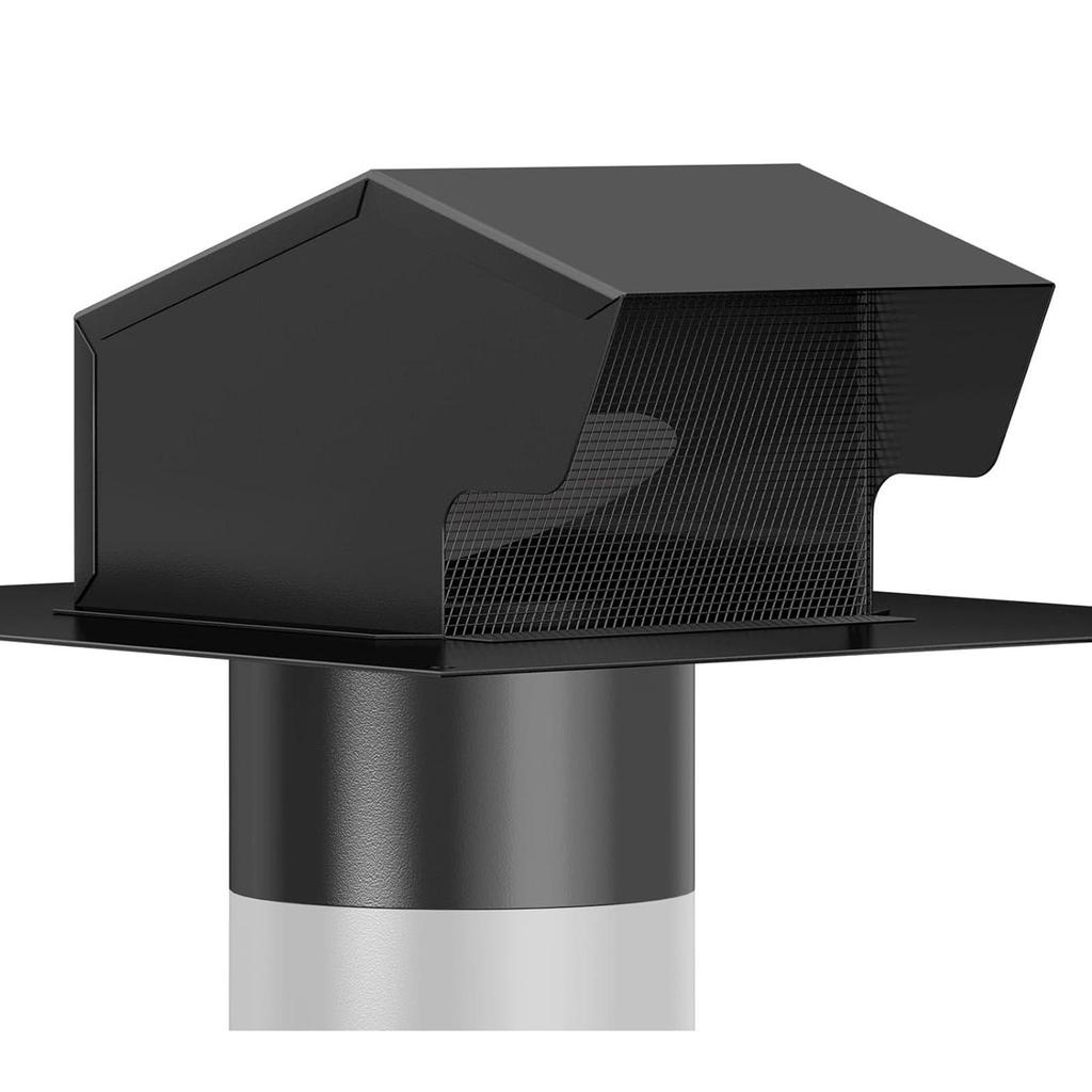 Roof Vent Chimney Cover Stainless Steel Exhaust for Ventilation System 6inch