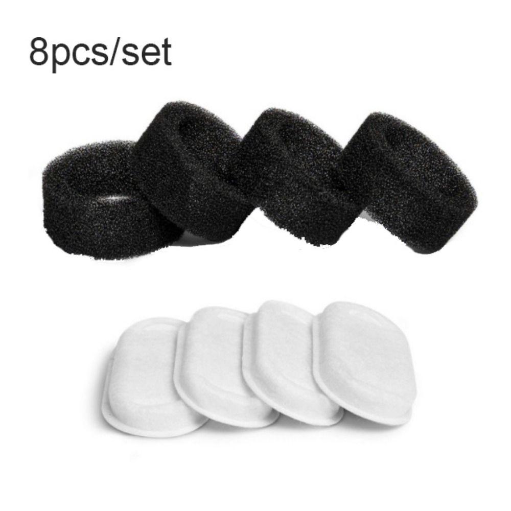 

8 шт./набор Белый/Черный Кот Фильтры для питьевого фонтанчика Нетканый фильтрующий элемент Кошачий питьевой фонтанчик 8pcs/set