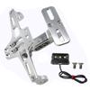 Motorcycle License Plate Mount With LED Light Adjustment License Plate Frame Set