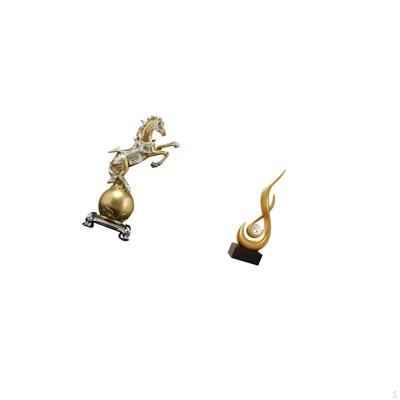 Modern Resin Horse Flame Art Sculpture Decorative Figurine Abstract Ornament for Living Room Office