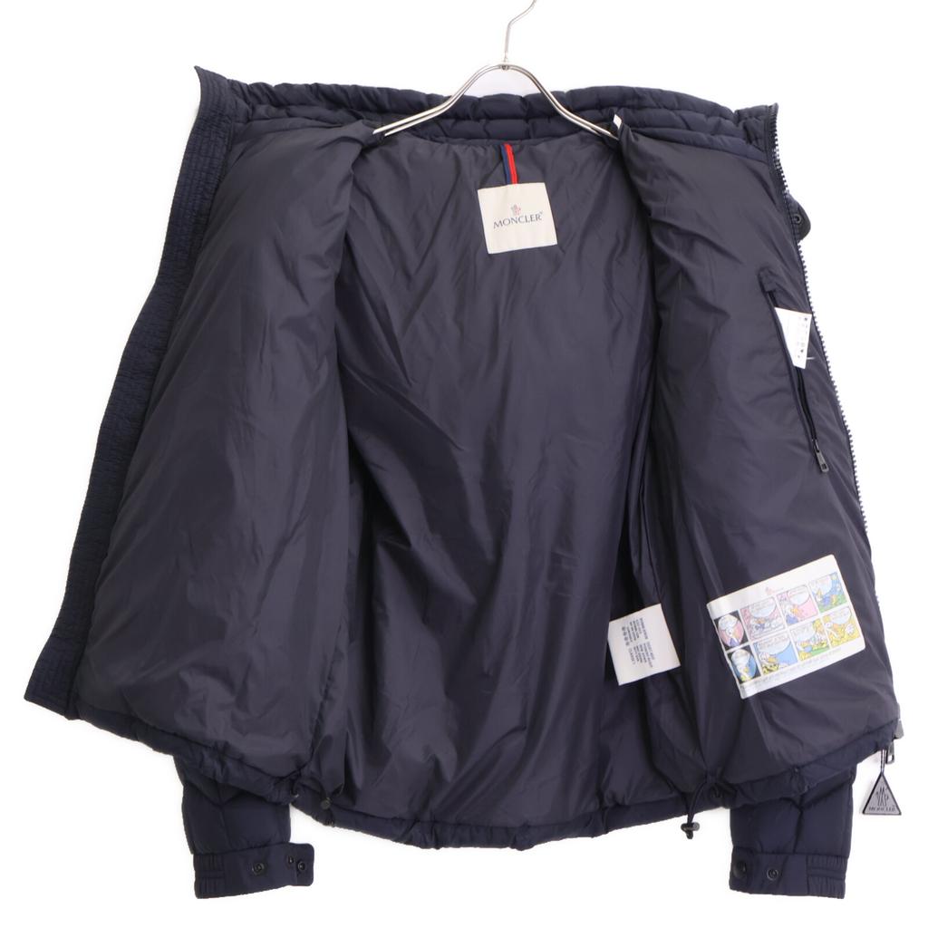 Moncler Domestically Published BERRIAT/Beria Hooded Quilted Down Jacket 1 NavyUsed