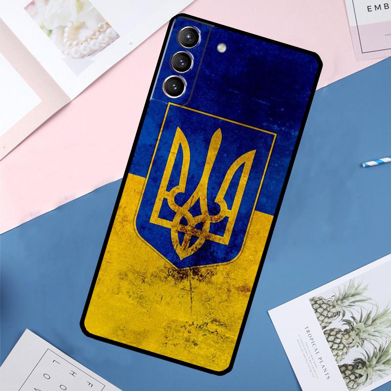 Ukraine Flag Case For Samsung Galaxy S24 Ultra S20 S21 S22 S23 S25 Ultra S9 S10 Plus S25 FE Back Cover