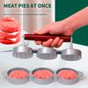 Prensa para hambúrguer, molde de liga de alumínio para hambúrguer de peixe, prensa para carne, carne bovina, vegetais, hambúrguer, grelha, churrasco, ferramenta de cozinha