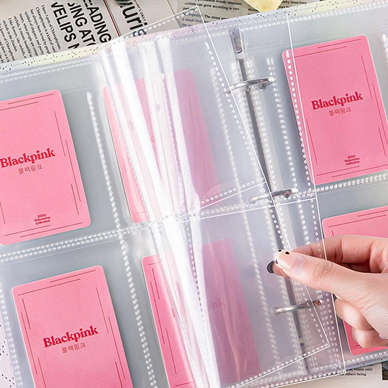 A4 Przezroczysty Holder na Fotokarty Album na Zdjęcia z Luźnymi Kartkami Wkłady 1/2/3/4/6/8/9/10 Kieszeni Strona Wewnętrzna Segregator na Karty Książka Kolekcjonerska