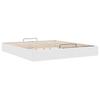 Ottoman Bed Without Mattress White 160x200 Cm Faux Leather