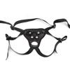 Women's Leather Pull-Up Pants with Strap-On Dildo for Lesbian, Gay, and Transgender Play