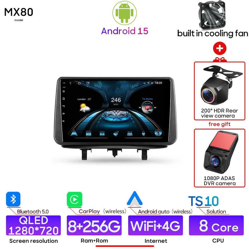 Android pour Opel Meriva B 2009 - 2014 lecteur multimédia de voiture Carplay unité principale automatique Radio vidéo stéréo Navigation GPS 2din