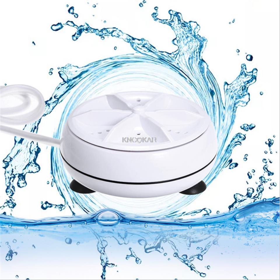Mini Ultrasonic Washing Machine Portable Turbo USB Powered Removes Dirt Washer Clothing Cleaning Washing Machine For Travel Home