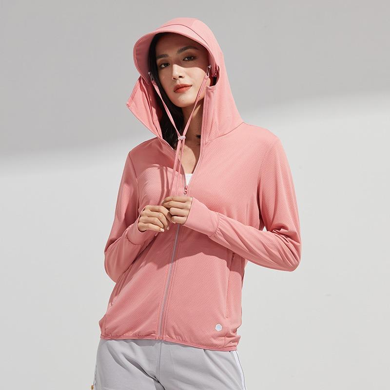 Summer outdoor original yarn sunscreen clothing women's UPF + UV protection ice silk sunscreen top sunscreen clothing jacket men's