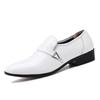 See Men 'S Patent Leather Oxfords Fashion Design Black Party Buckle Business Shoes White Wedding Dress Shoes Plus Size38 -48