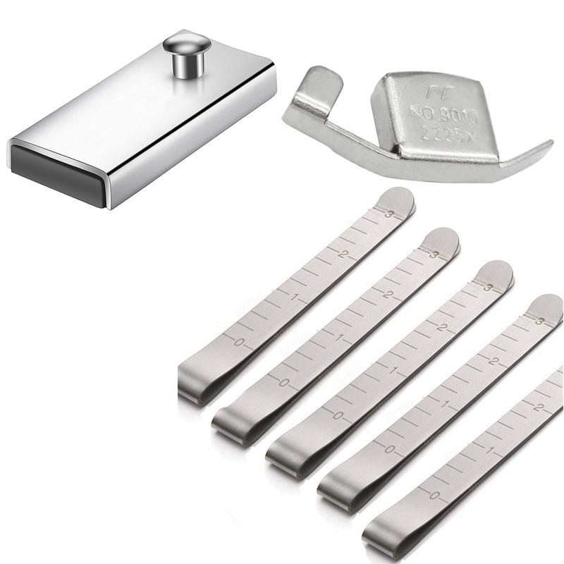 

7 шт. Магнітна направляюча швейна машинка Направляюча магніти Затискачі для підшивання з нержавіючої сталі Вимірювальна швейна лінійка Квілтинг 7pcs