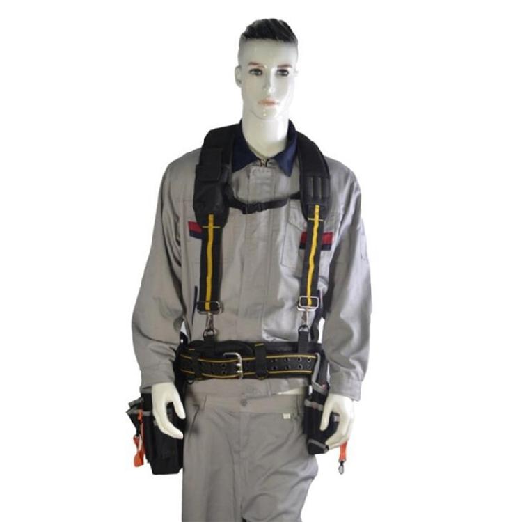 Tool Belt Suspenders Work Belt Suspenders Flexible Adjustable Straps with Moveable Padded Shoulders with Loops Attachment