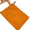 HERMES Border with pouch Cannes PM Tote Bag Hand Bag cotton yellow/White