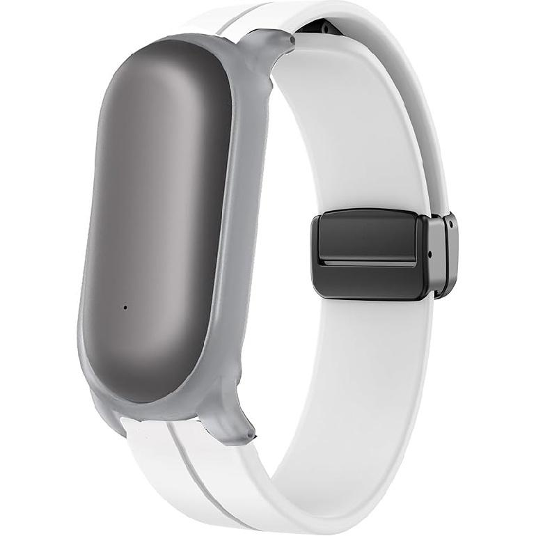 Compatible with Plaud NotePin Bands, Soft Silicone Sport Wristband Replacement Straps Compatible for Plaud NotePin Voice Recorder белый