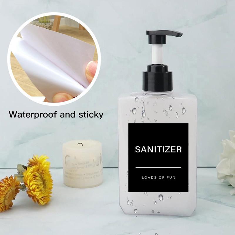 6/7pcs Soap Dispenser Labels Bathroom Jar Storage Label Shower Shampoo Lotion Conditioner Bottle Stickers