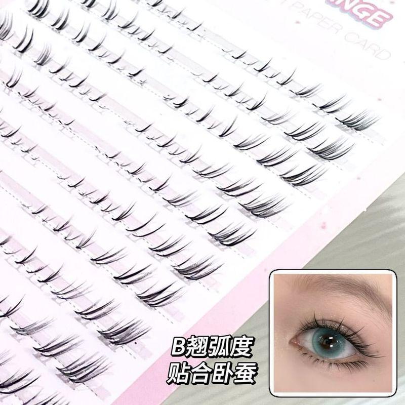 LuxeFlutter - Natural Fox Eye Cluster Low False Eyelashes