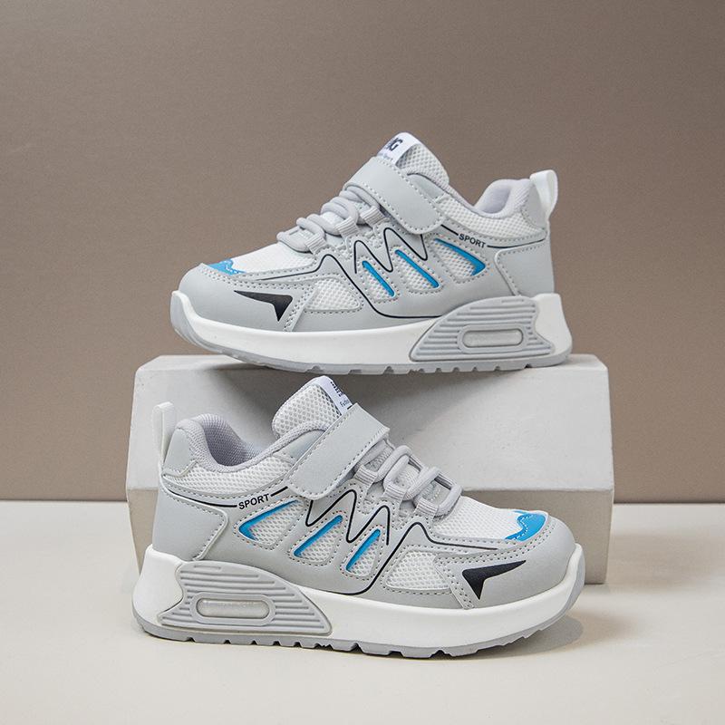 Boys' sports shoes 2025 spring and autumn new children's shoes boys mesh breathable running shoes medium and older children's casual shoes