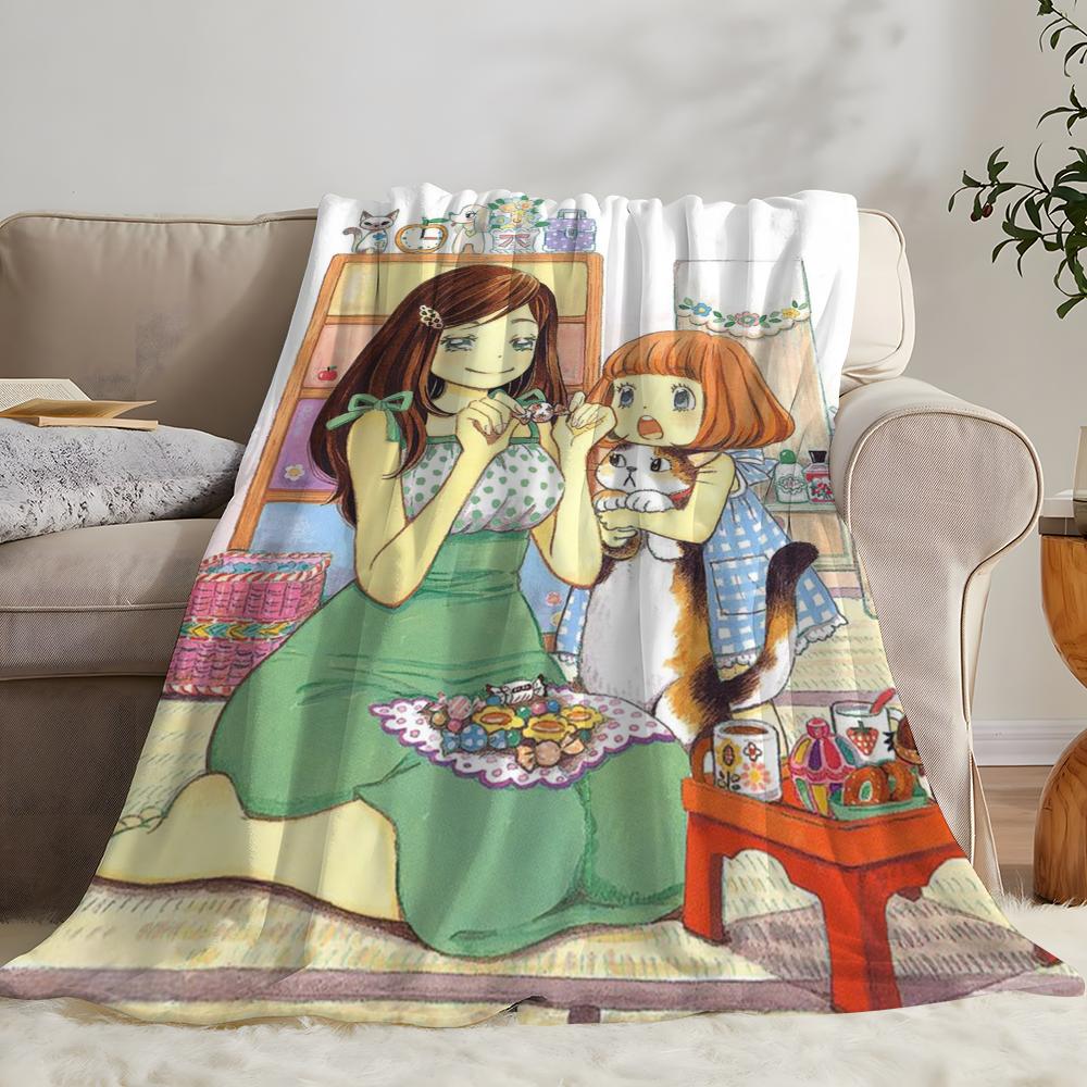 Anime March Comes In Like A Lion Throw Flannel Throw Blanket: Soft Kid-Friendly Warm Anti-Static All Season Washable Couch