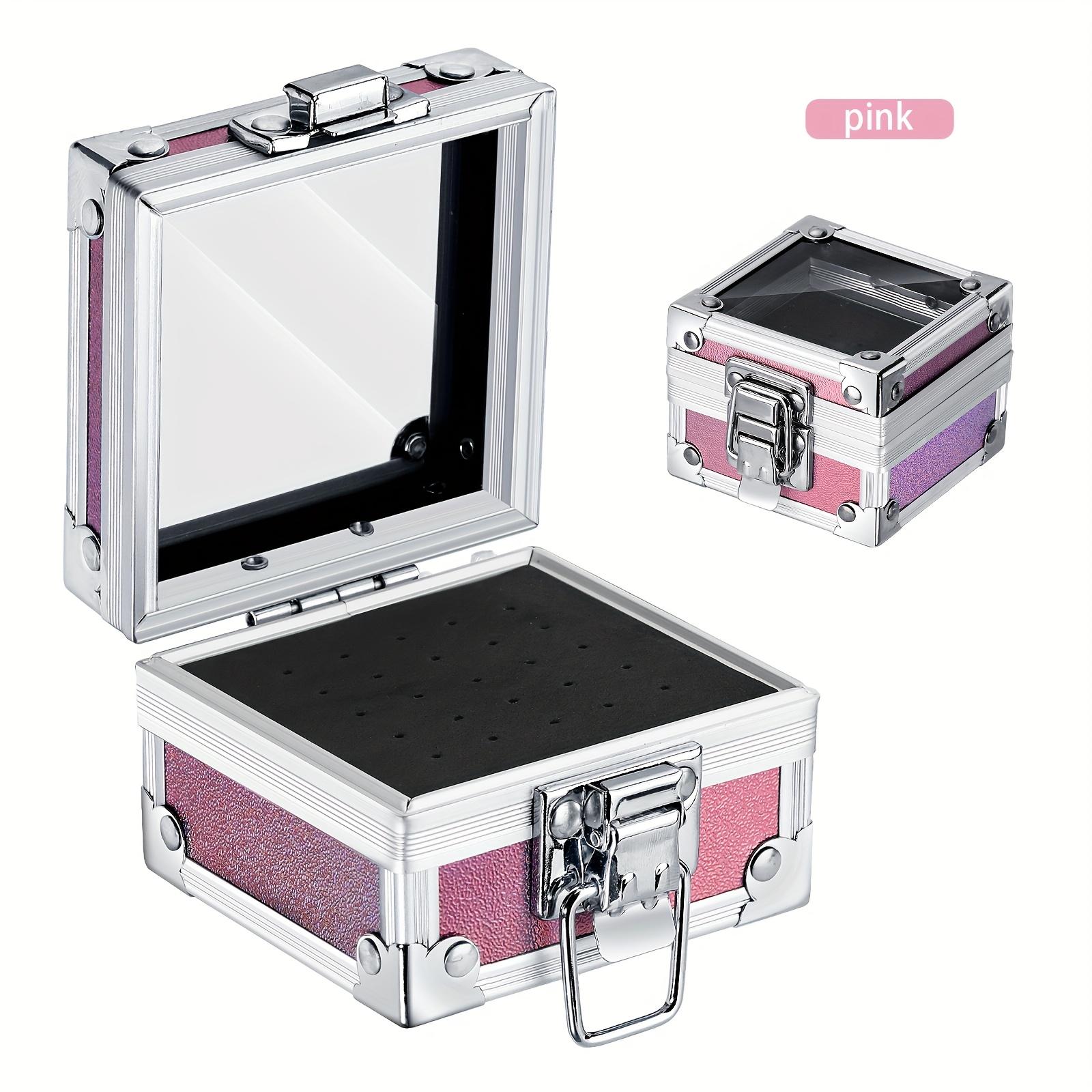 

Коробка для хранения фрез для маникюра Портативный ящик для инструментов Квадратная полка для хранения с вставными каналами Подставка-витрина Ящик для инструментов