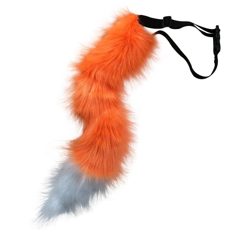 Bendable Plush Cat Tail Cosplay Accessory Anime Animal Tail Costume Prop for Parties