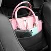 Car Pocket Handbag Holder Leather Handbag Holder For Car Car Mesh Organizer With More Space Pet Kids Barrier Car Seats Large