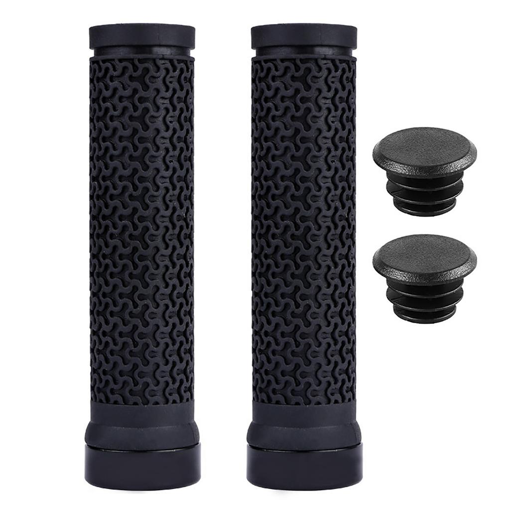 Aluminum Alloy Locks-on Mountain Bike Grips Foldable Bicycles Grips Clamp Grips Ergonomic Designs Bike Handlebar Grips