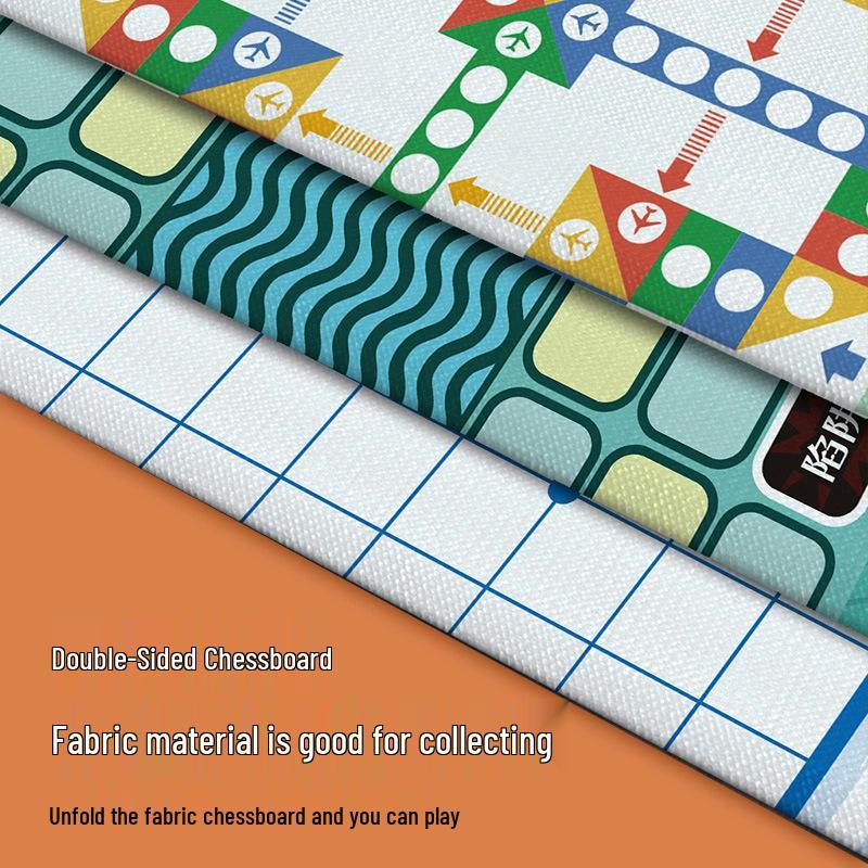 Portable Ludo & Animal Chess: Pocket-Sized 5-in-a-Row Kids' Board Game