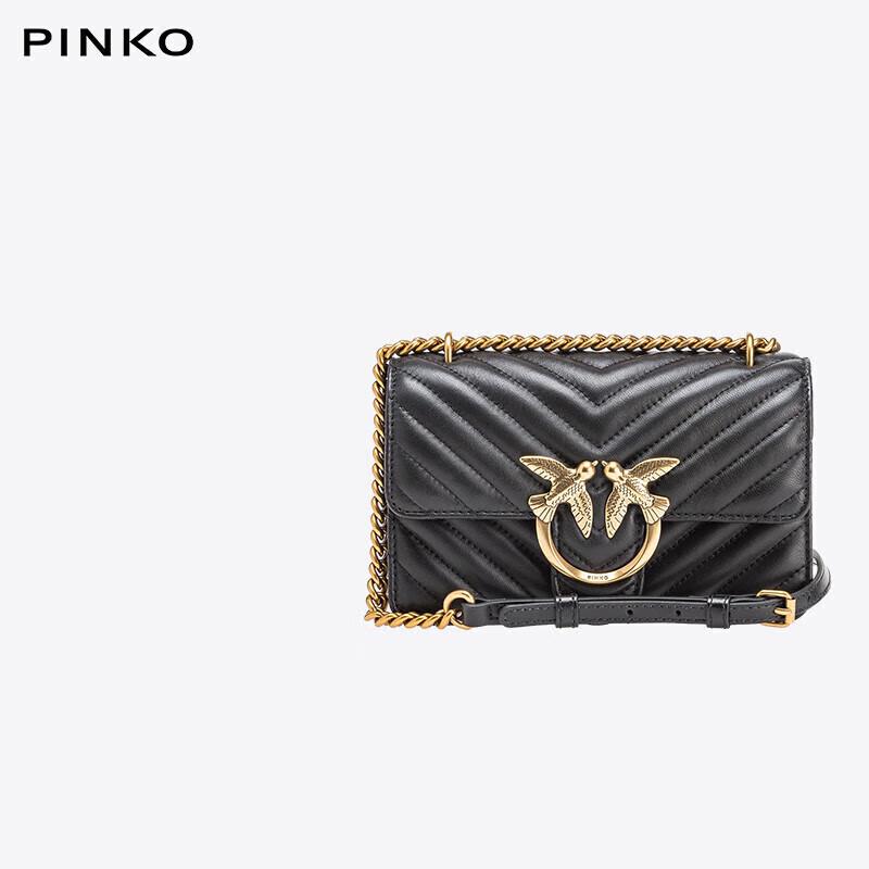 

PINKO Women s Quilted Lambskin Love Bag Mini