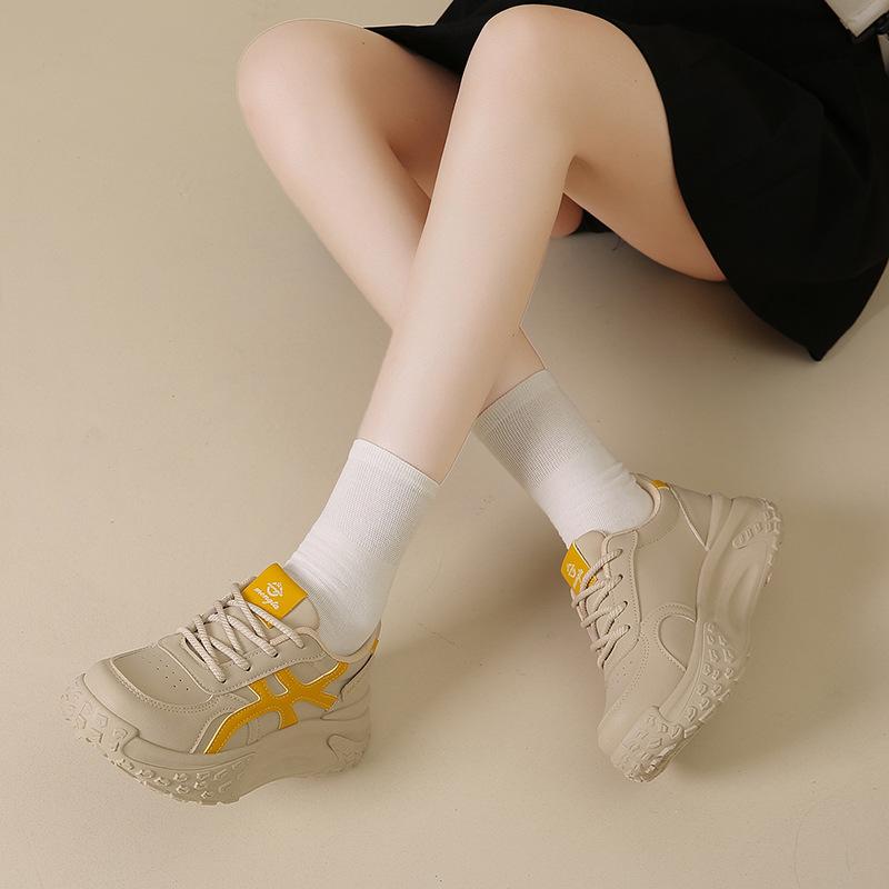 2025 Autumn Breathable Comfortable Casual Womens Shoes Platform Heightening Sneakers Fashion Sports Casual Running Shoes Women