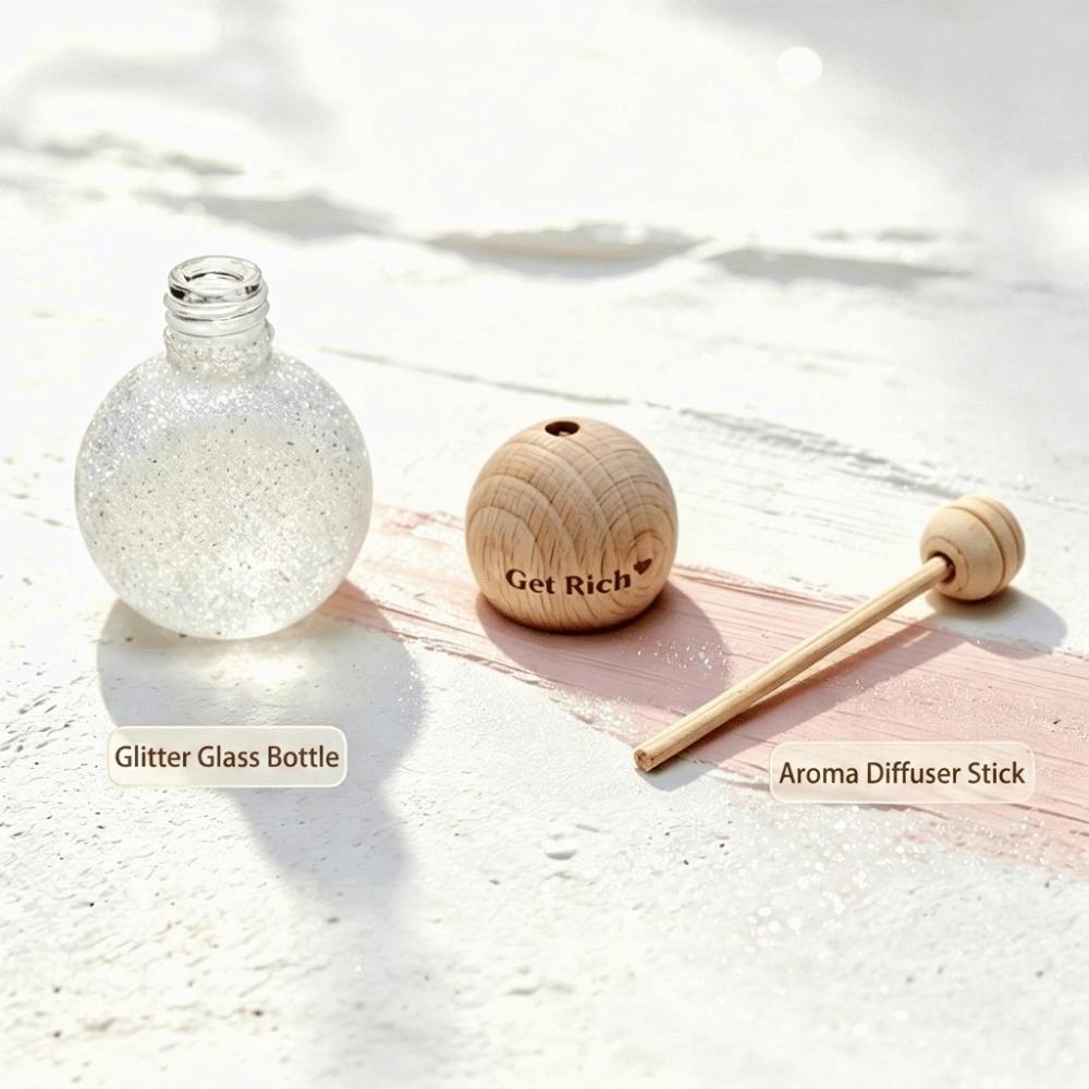 Portable Diffuser Bottle Mini Car Air Freshener Ornament Auto Perfume Vent Diffuser Car Hanging