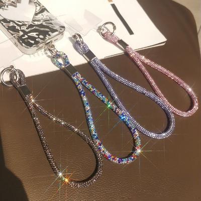 Cat Cell Phone Rope Chain Anime Pendant Y2K Beaded Beads Chain Handmade Beads Strand Choker DIY Key Chain Phone Charm Key Chain