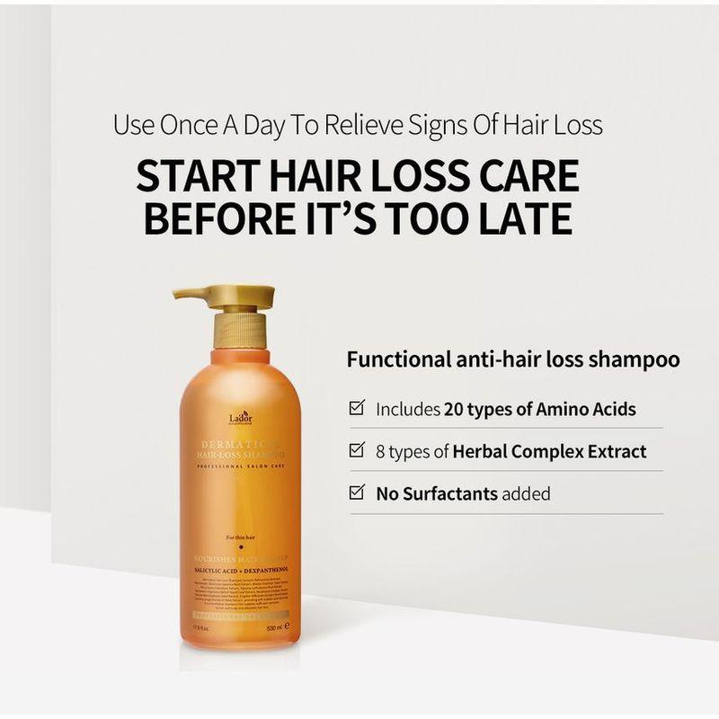 Lador - Dermatical Hair Loss Shampoo For Thin Hair