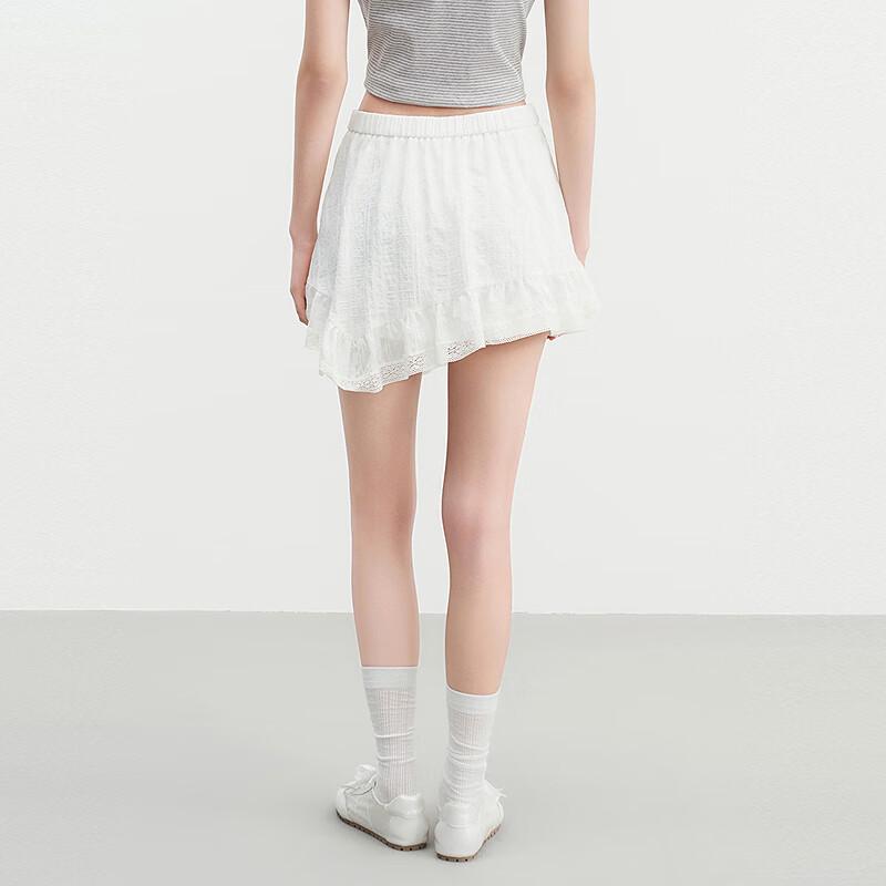 LED'IN Asymmetrical Lace A-Line Skirt