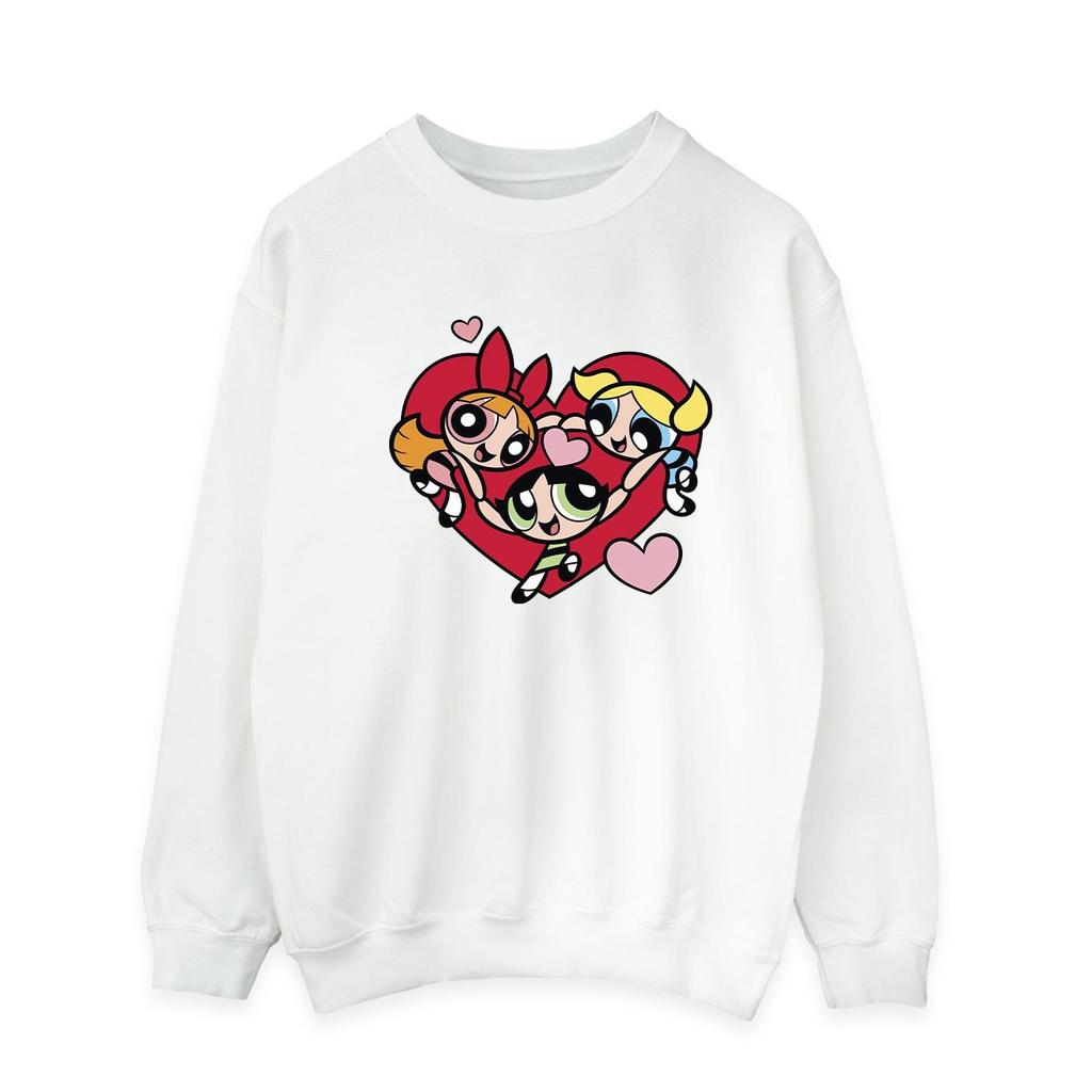 The Powerpuff Girls Mens Holding Hands Heart Sweatshirt