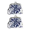 2PCS Women Coin Purse Canvas Mini Palm Size Coin Holder Durable