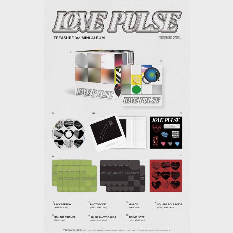 TREASURE 3rd Mini Album LOVE PULSE (TEUME Ver.)