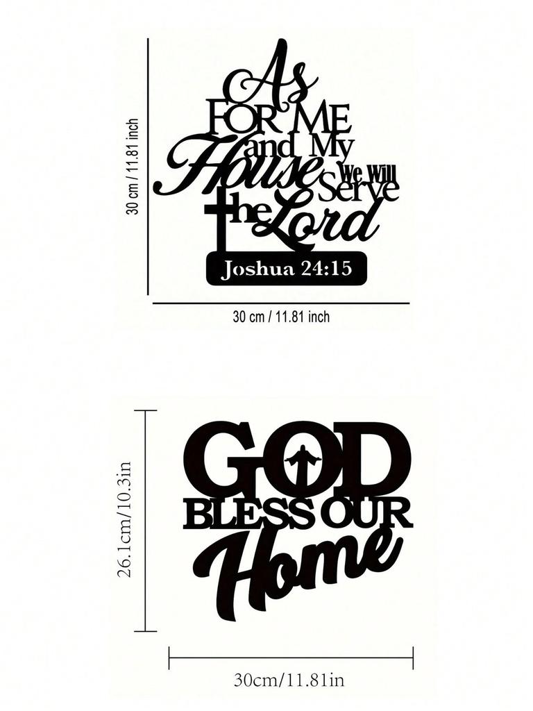 Metall Wandkunst Dekoration Inspirierende Plakette mit Schriftzitat für Wohnzimmer Schlafzimmer