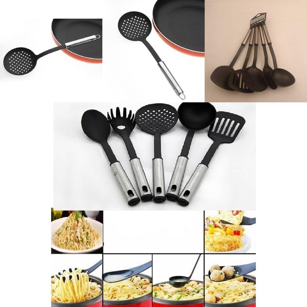 Modern Minimalist Nylon Cooking Utensils With Pp Handles For Home Kitchen Use