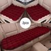 3Pcs Car Seat Cushion Fluffy Vehicle Seat Cover Plush Fleece Thickened Warm Auto Chair Pad