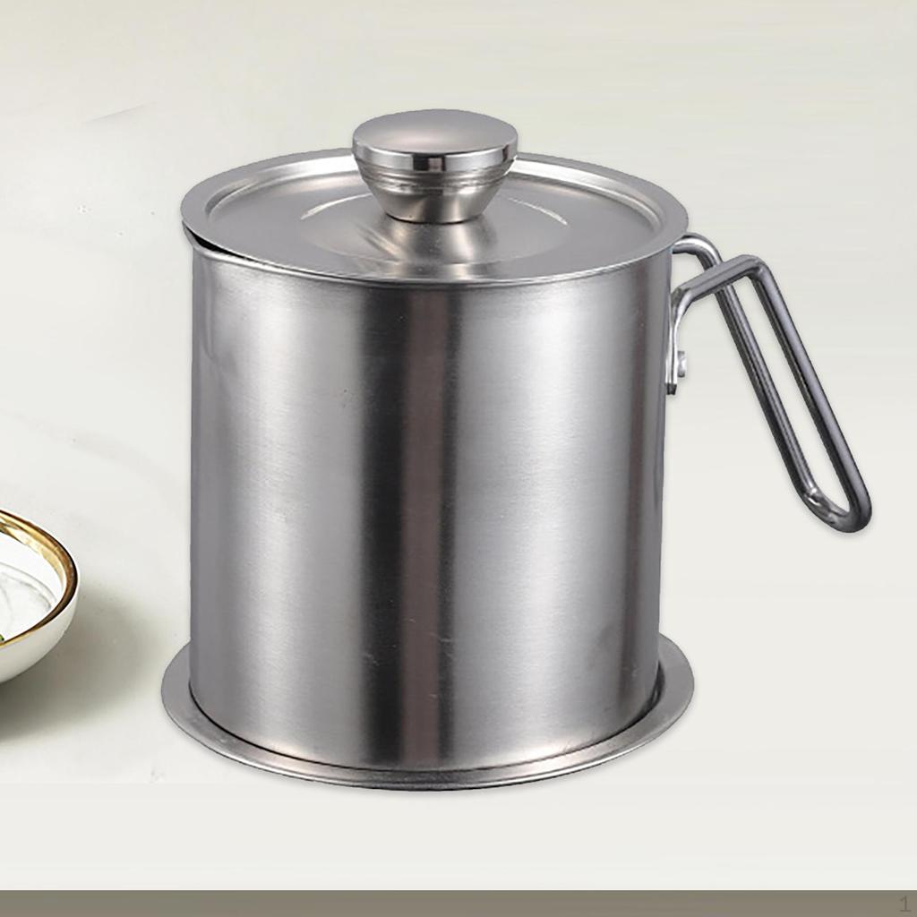 Speiseölbehälter, Fettbehälter mit feinmaschigem Sieb, staubdichter Deckel, Mehrzweckdose