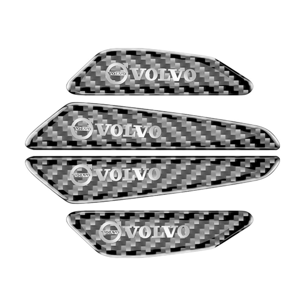 Carbon Fiber Car Door Sticker Strip Anti-Collision Car Door Edg Anti-scratch Stickers Car Accessories For Volvo XC90 T6 S60 C70 ari852