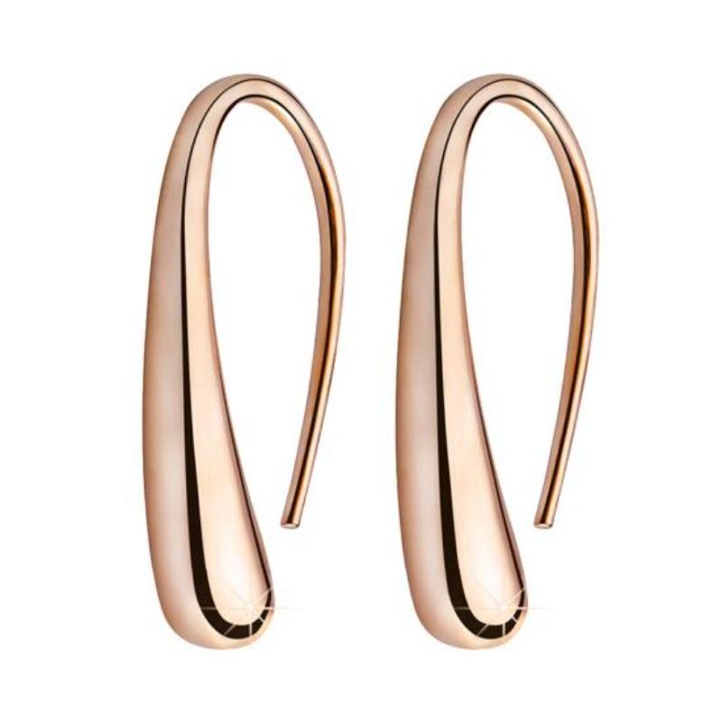 Fashion Women Water Drop Shape Alloy Hook Earrings Piercing Party Jewelry Gift 1pair