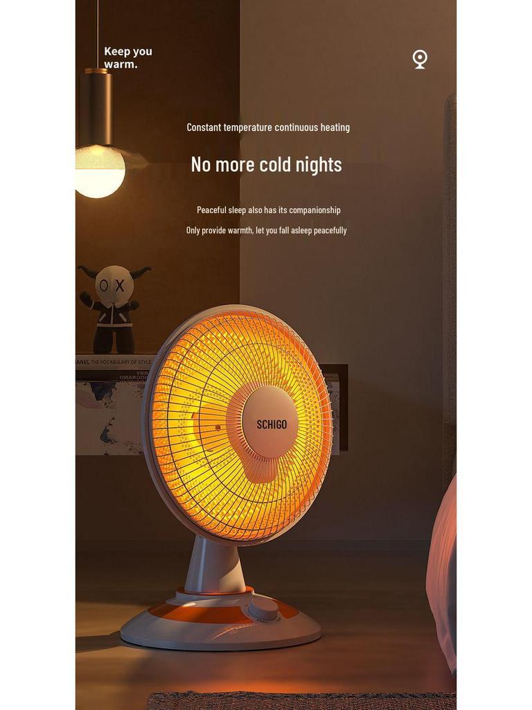 Mały grzejnik elektryczny kominkowy Little Sun cichy, energooszczędny i suszarka do włosów