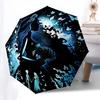 Corpse Bride Blue Butterfly Dream:Automatic Opening/Closing Umbrella with Foldable Design and Iron Frame Perfect Gift for Fans,Travelers