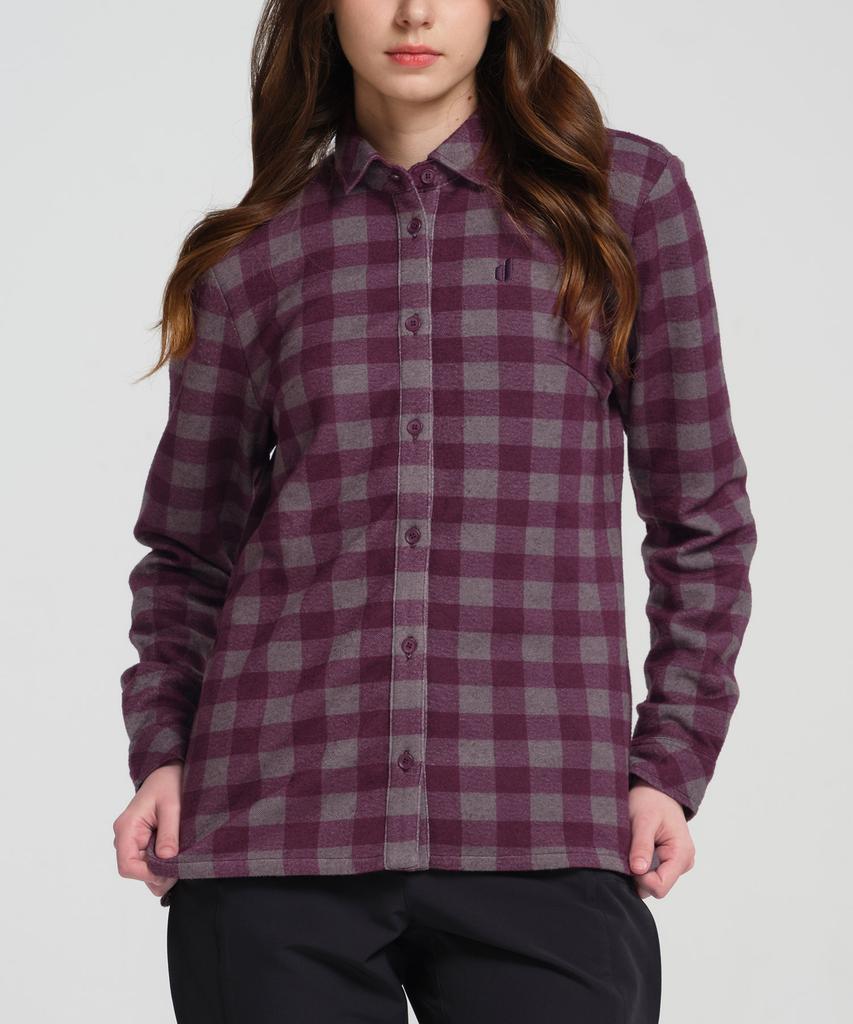 DEUTER Purple Brushed Check Shirt (Women'S)