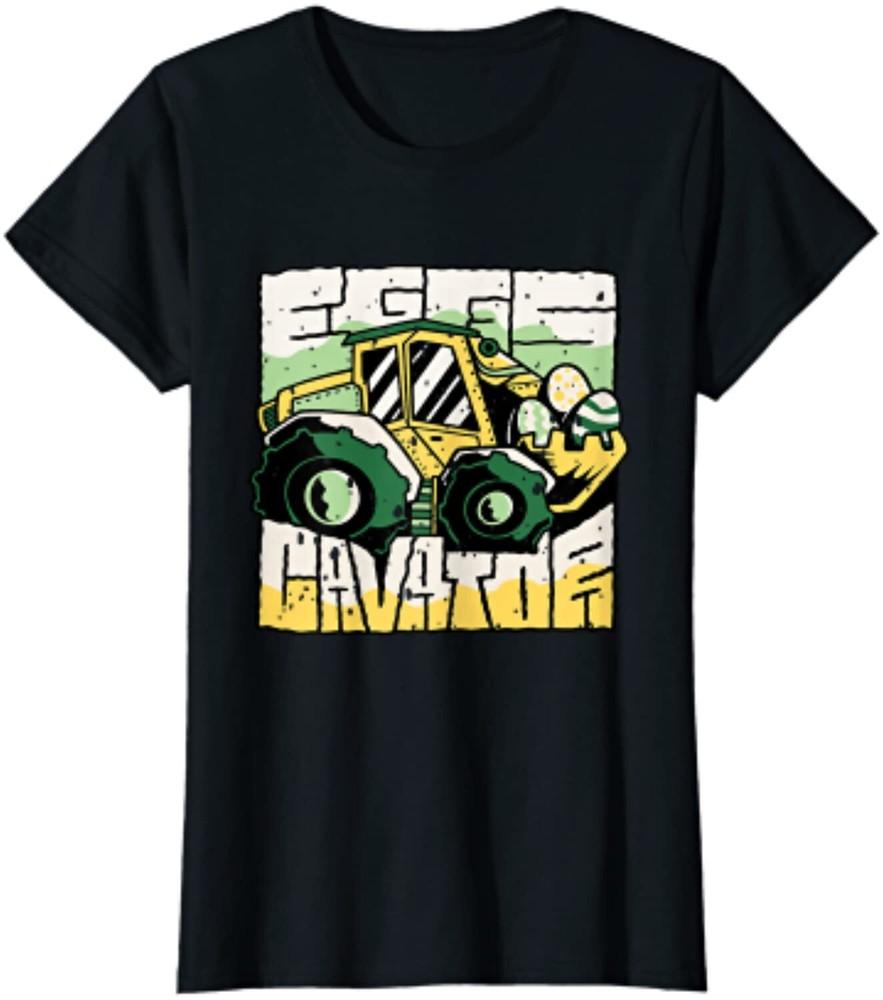 Eggs Cavator Excavator Lifting Easter Eggs Gift Tee Ladies039 Crewneck T-Shirt
