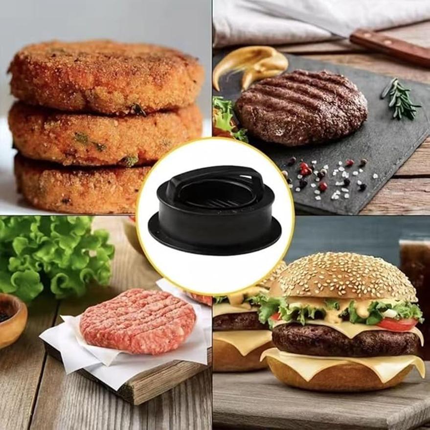 Mașină de presat pentru hamburger pentru carne, formă rotundă, antiaderentă, chifteluțe de burger umplute, grătar de vită, mașină de presă pentru plăcinte, accesorii de bucătărie